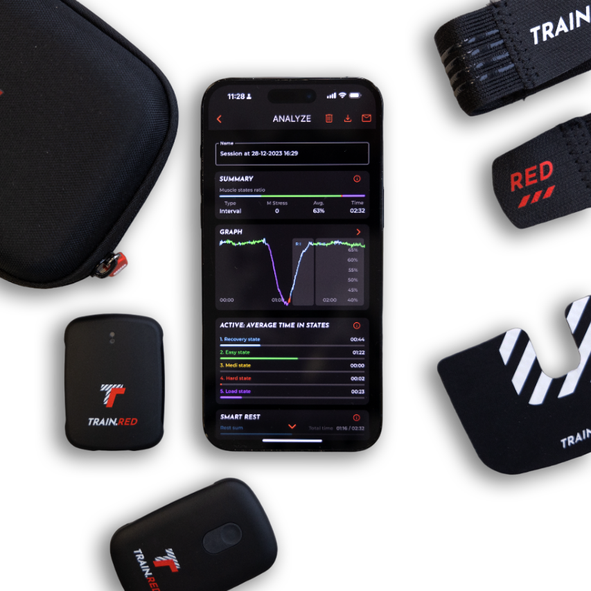 Train.Red Sensore di ossigeno muscolare PLUS + app